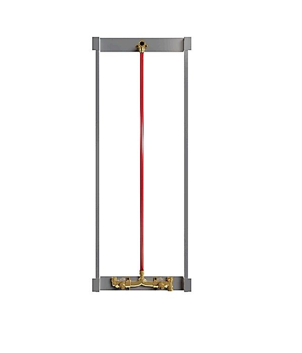 ultraPEX Kit Chuveiro 2 Travessas 410x940 Registro Pressão Deca 1/2 - Entrada AQ/AF Ø20 / Saída AF Ø16