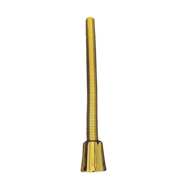 Pex Kit Canopla em Alumínio e Flexível ABS Dourado 400 mm para Tubo Pex Ø 16mm - ultraPEX
