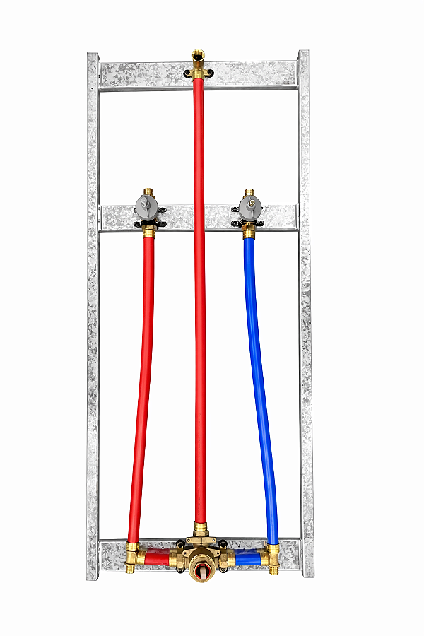 Kit Chuveiro DryWall 400x1000 - Monocomando - Entrada e Saída Ø20