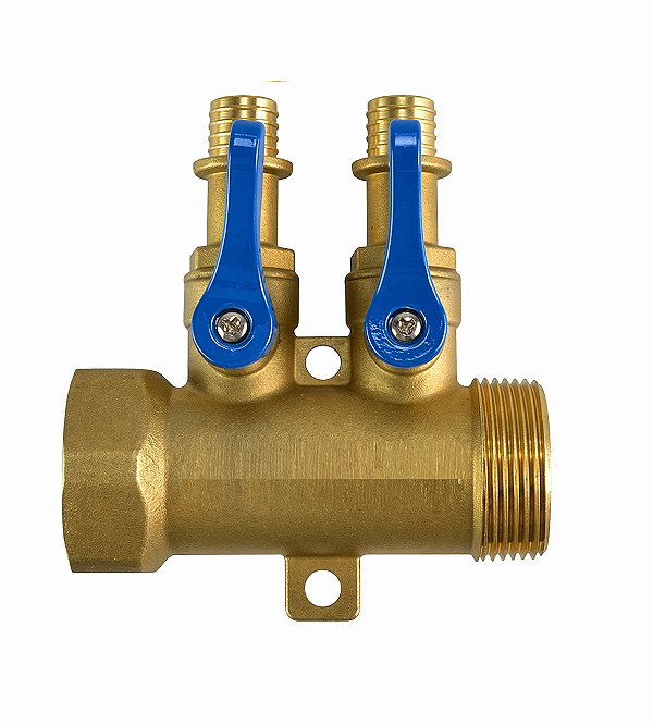 Pex Distribuidor 1.1/4 X 2 Saidas 20 mm - Azul