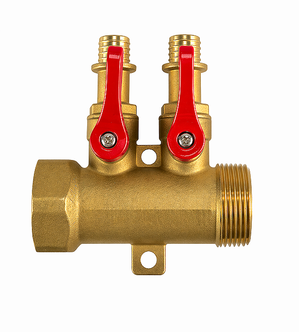 Pex Distribuidor 1.1/4 X 2 Saidas 20 mm - Vermelho