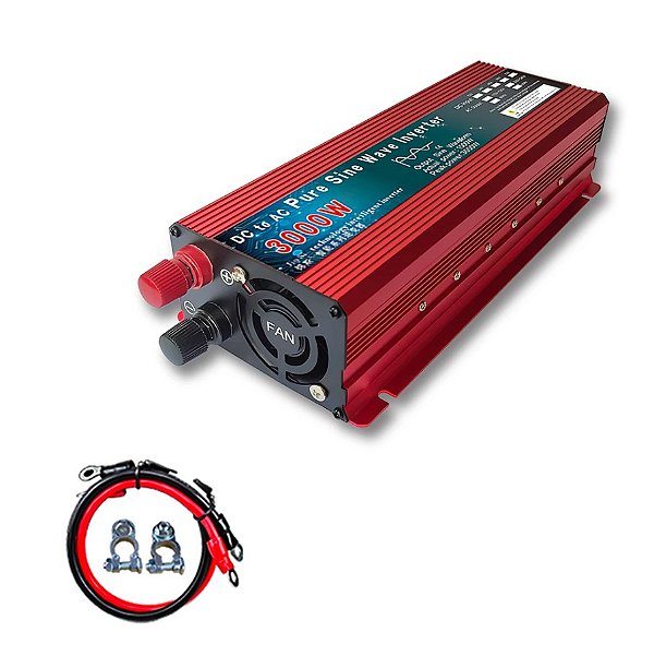 Inversor de Tensão Onda SENOIDAL PURA Dc 24v para Ac 110v/220v 3000w Jinsi