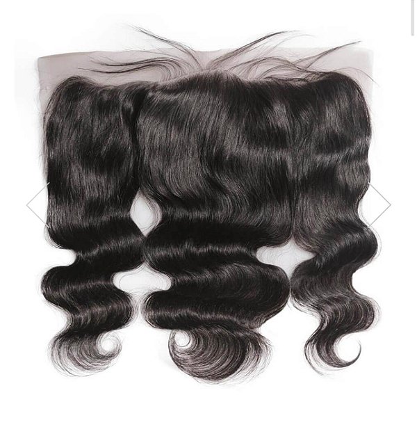 FRONTAL ORELHA A ORELHA HUMANA  ONDULADA 45 CM ( TELA TRANSPARENTE)