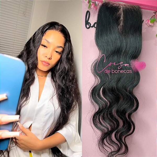 TOP CLOSURE 10x10  HUMANA ONDULADA 55CM