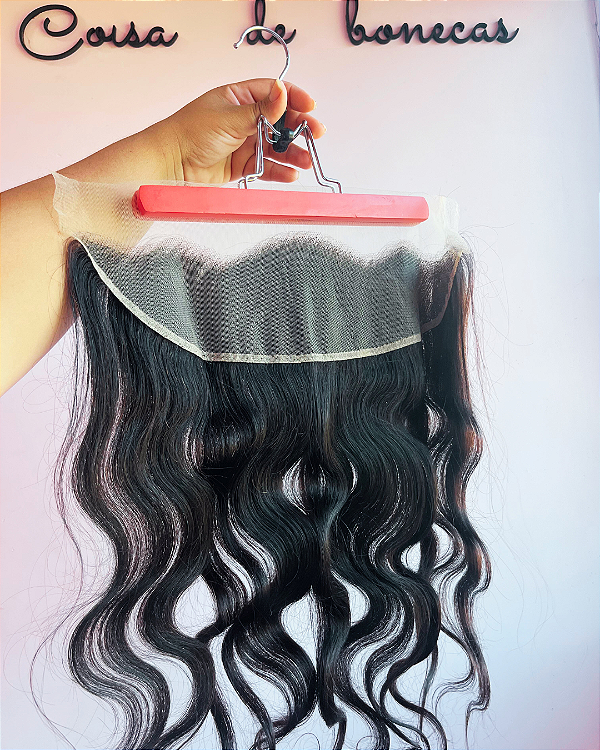 FRONTAL CLOSURE 13X4  ORELHA A ORELHA ONDULADA 45 CM HUMANA
