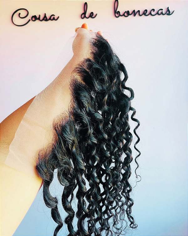 FRONTAL CLOSURE 13X4 CABELO HUMANO CACHEADA 45CM