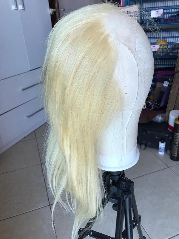 FRONTAL CLOSURE 13X4  ORELHA A ORELHA  CABELO HUMANO LISA  LOIRA 45cm