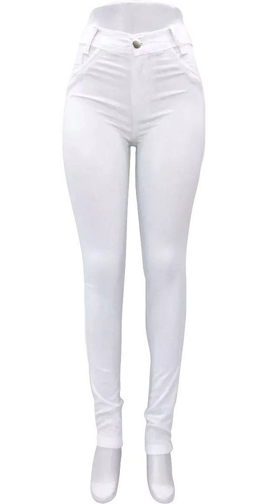 Kit 2 Calças Jeans Feminina Enfermagem Branca