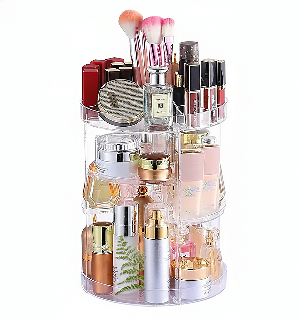 Organizador Giratório Acrílico 360° para Maquiagem