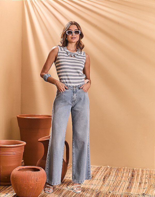 WIDE LEG BOLSO TRANCADO