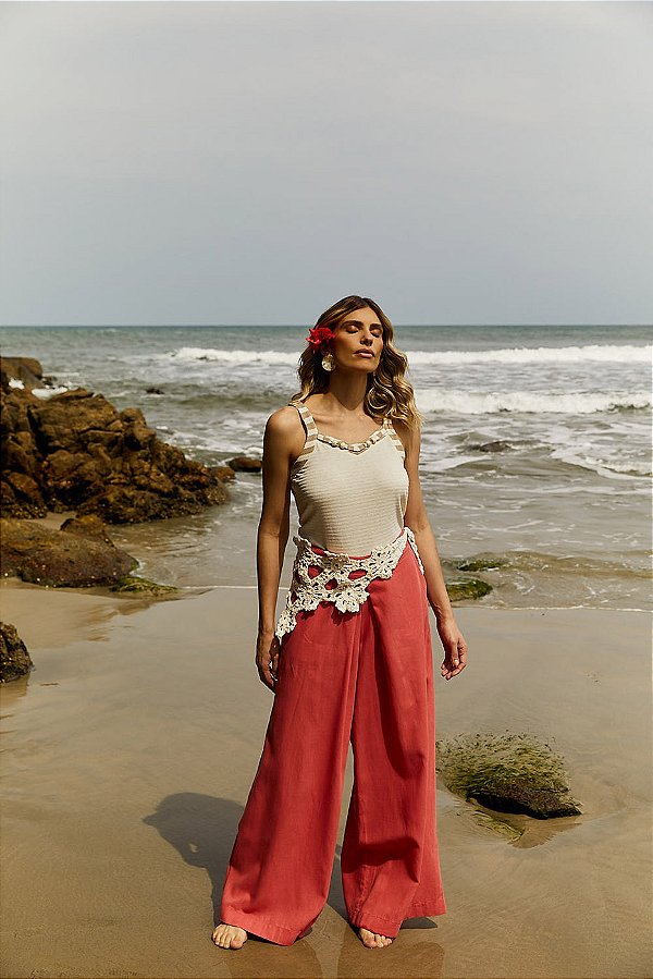 PANTALONA AMPLA LINHO