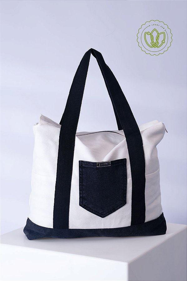 Bolsa Shopper Bicolor Pocket (Upcycling)