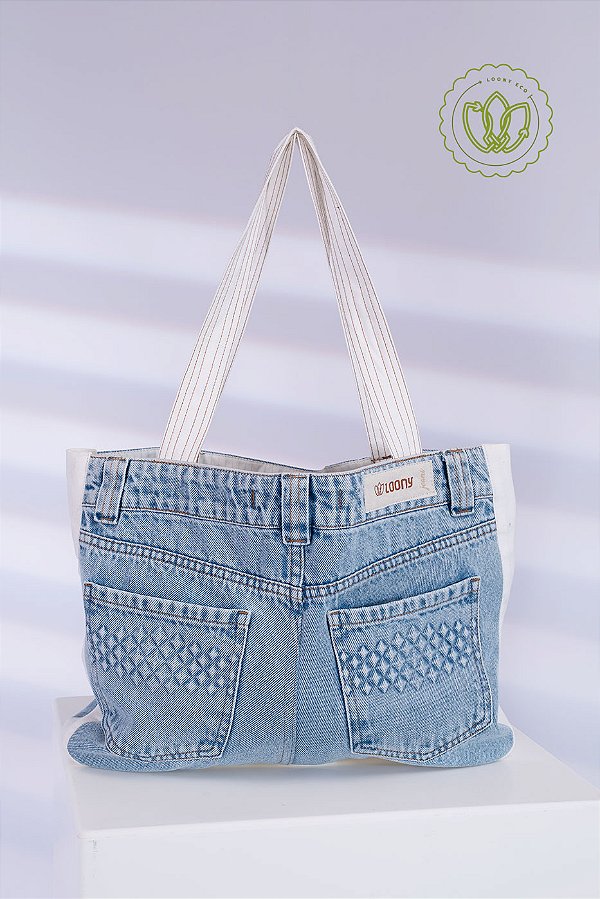 Bolsa Tote Denim Diamond (Upcycling)