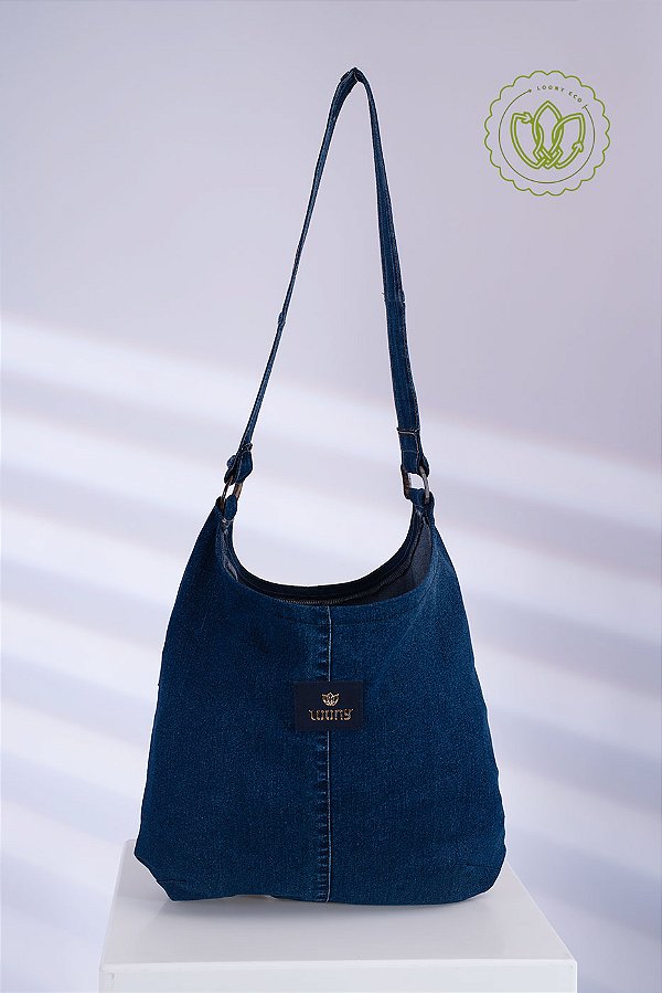 Bolsa Hobo Indigo Minimal (Upcycling)
