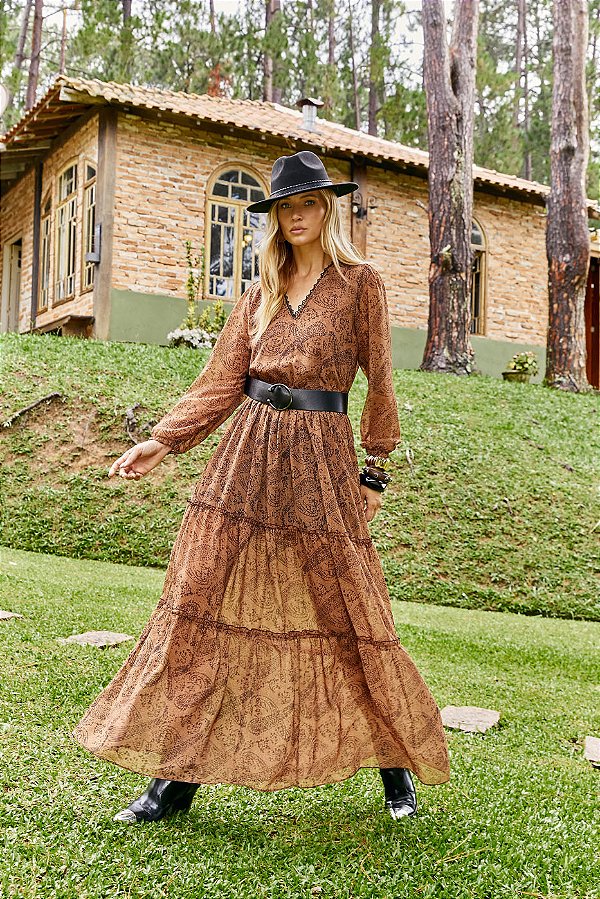 VESTIDO BOHO IMPRESSOES