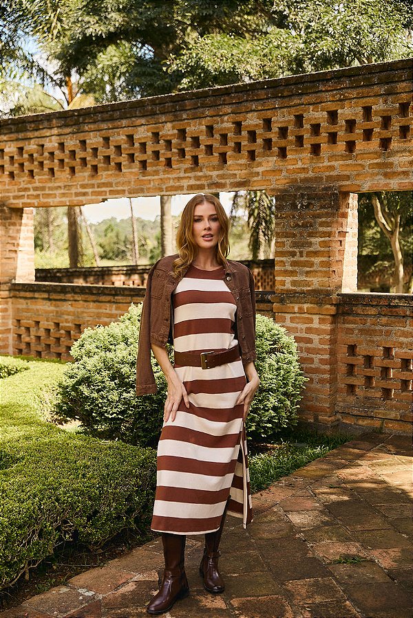 VESTIDO LONGO LISTRAS