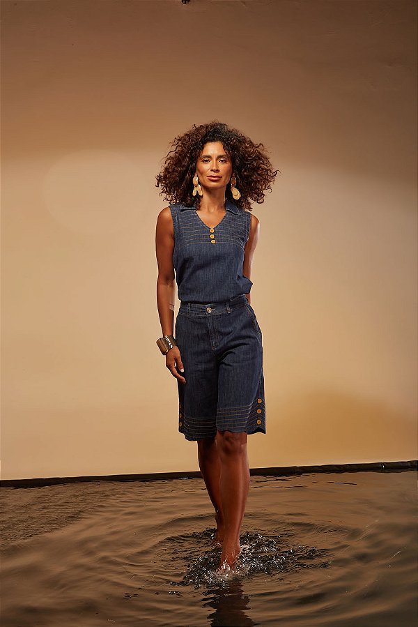 BERMUDA JEANS SLIM