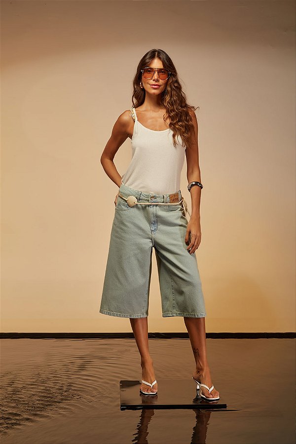 BERMUDA AMPLA JEANS