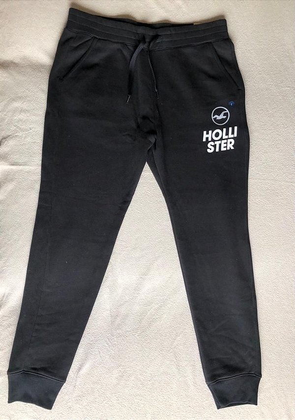Calça De Moletom Hollister Preta - Importado Original - G