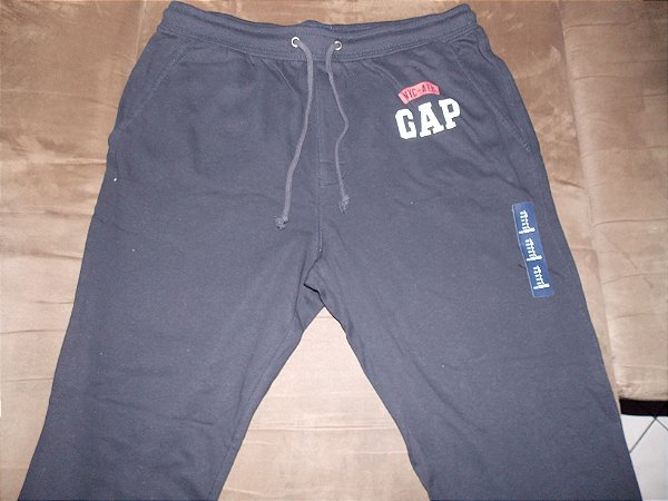 Calça de Moleton da GAP - Masculino - Importado - Tamanho: G. - Preta