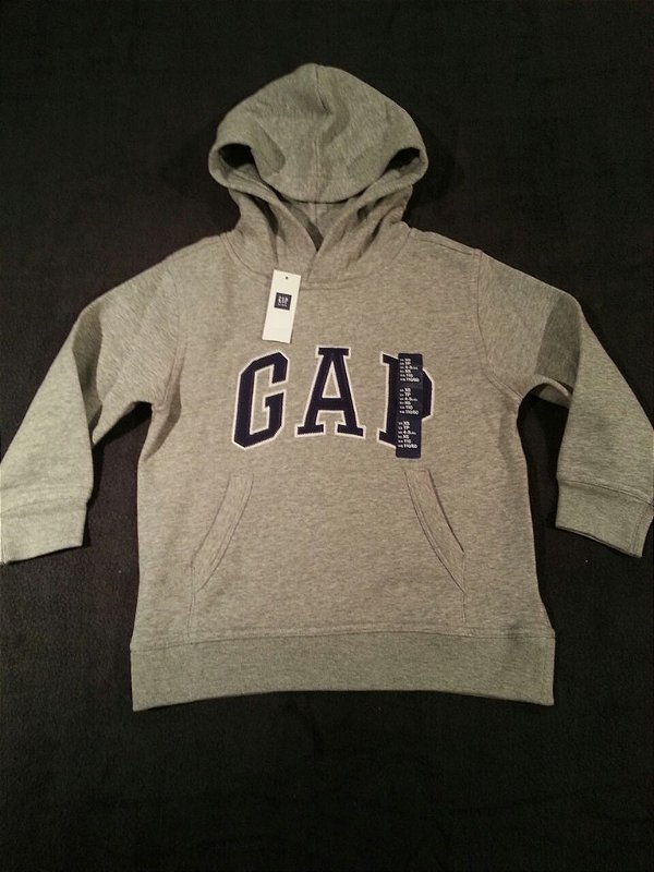 GAP Moleton Masculino Infantil - Tam: 4/5 Anos - Cinza Claro