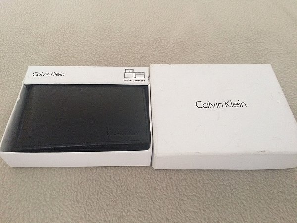 Carteira Masculina Calvin Klein - Preta -100% Original