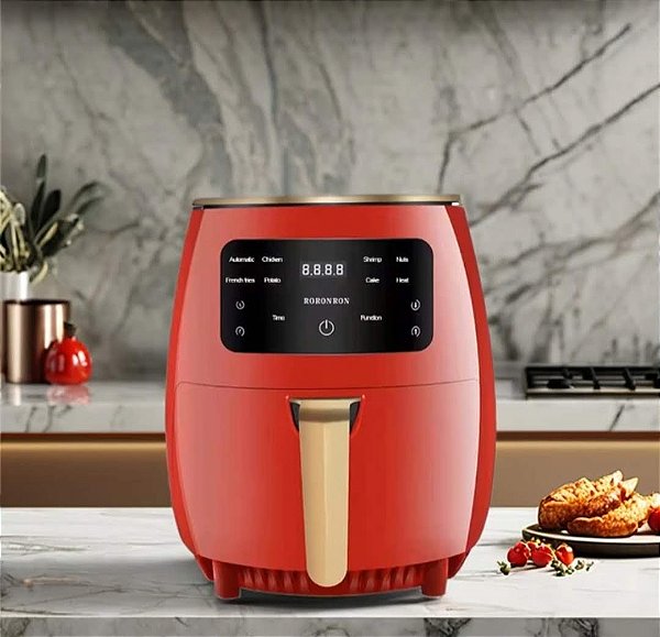 Fritadeira Airfryer Sem Oléo 4.5l Painel Touch Digital 220w VERMELHA