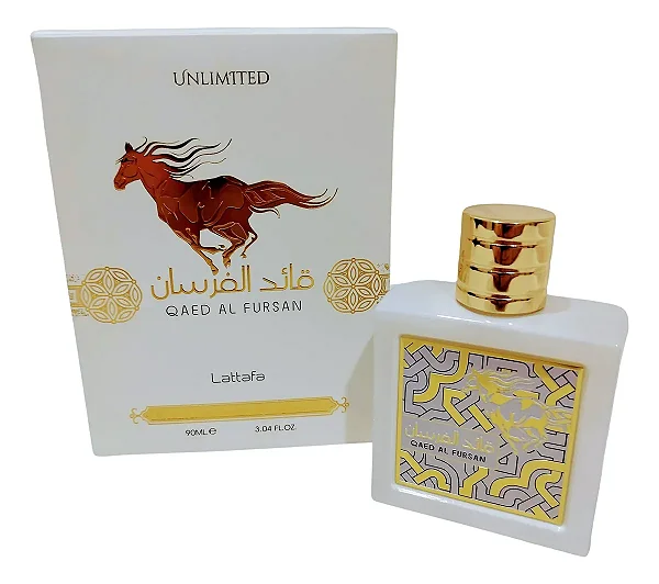 Perfume Lattafa Qaed Al Fursan Unlimited branco Eau De Parfum 90ml