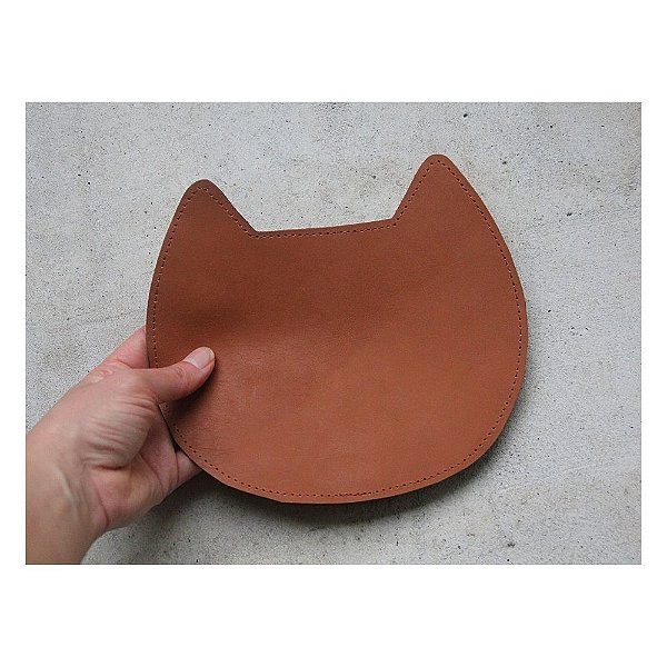 Mousepad de Couro Gatinho Liso