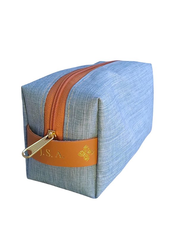 Necessaire Box Linho com Iniciais