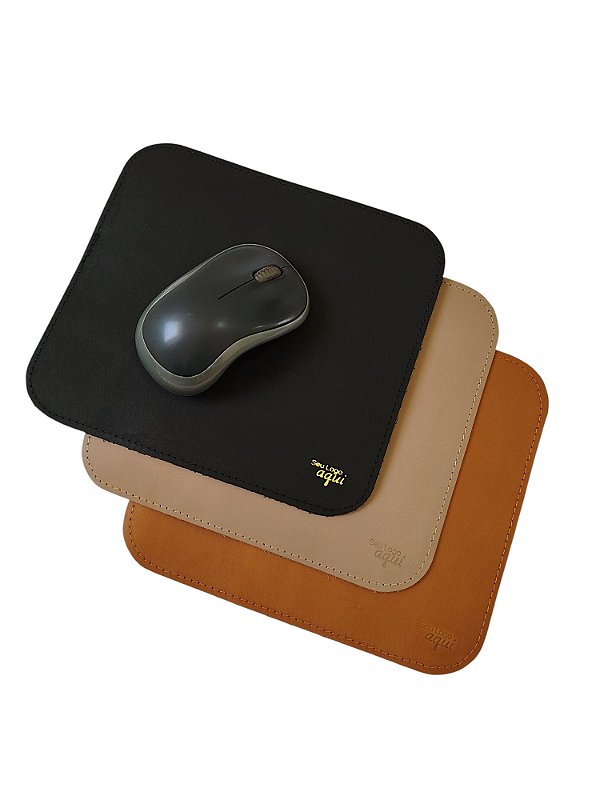 20 Mousepad de Couro Personalizado com Logo Brinde Corporativo
