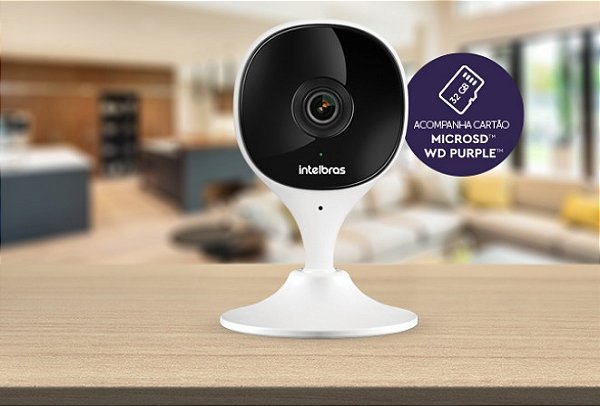 iMX C com microSD 32gb Câmera interna Wi-Fi Full HD Intelbras