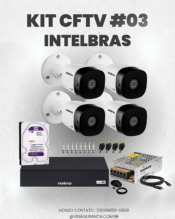 KIT CFTV INTELBRAS #03