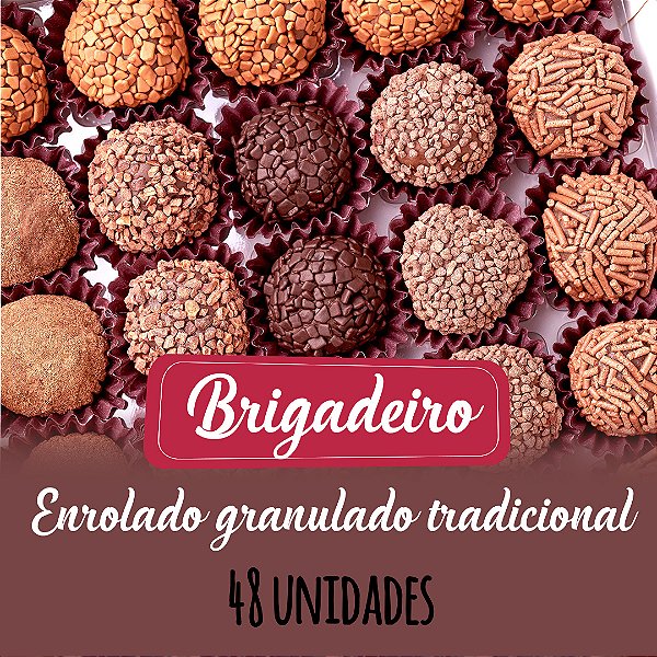 Brigadeiro enrolado 35g para cafeteria - 46 unidades