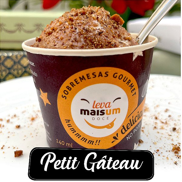 Petit gâteau de chocolate belga no pote- 12 unidades