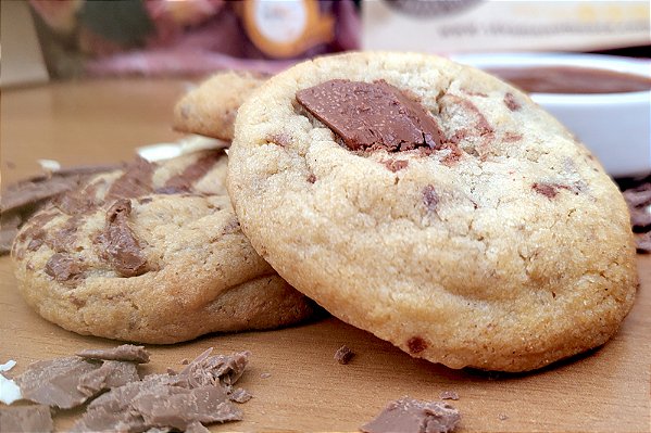 Cookie RECHEADO chocolate com NUTELLA -  3 unidades