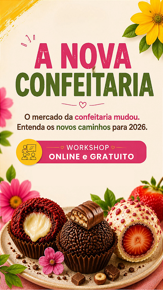 AULA Gratuita de Brigadeiro Gourmet: do Zero à Venda - ONLINE