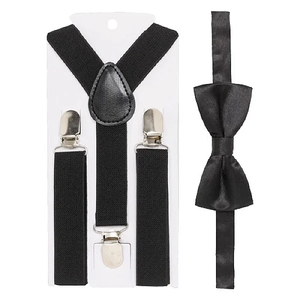 Kit Suspensório com Gravata Borboleta Infantil