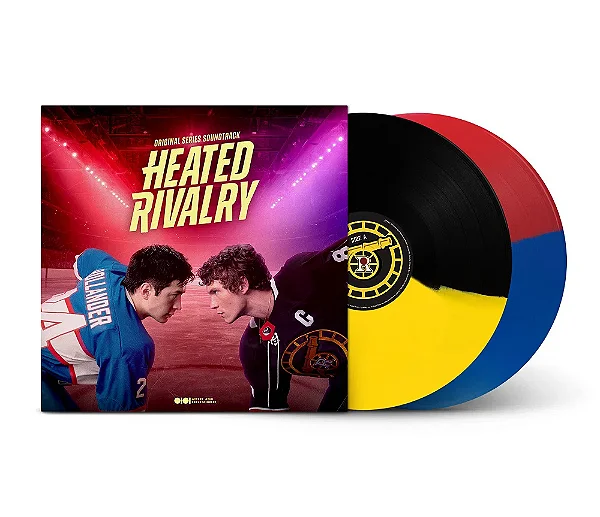 Heated Rivalry (Soundtrack) – Montreal vs Boston (Vinil Colorido Bicolor Azul/Vermelho & Preto/Amarelo) - LP Duplo
