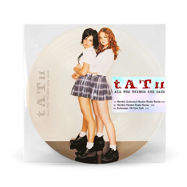 t.A.T.u. – All The Things She Said (Limited 45 RPM Picture Disc Edition) – 12" Picture Disc