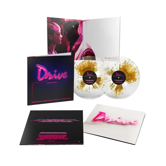 Drive - Cliff Martinez – (Trilha Sonora 15th Anniversary Gold Splatter/Clear Vinyl) – LP Duplo