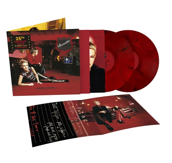 Roxette – Room Service 25th Anniversary Red & Black Marbled Vinyl – LP Duplo
