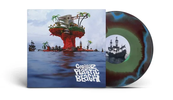 Gorillaz – Plastic Beach (Limited 180g Half-Speed Mastered Blue, Green & Orange Vinyl) – LP