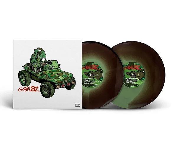 Gorillaz – Gorillaz (Limited 180g Camouflage Green, Brown & Black Vinyl) – LP Duplo