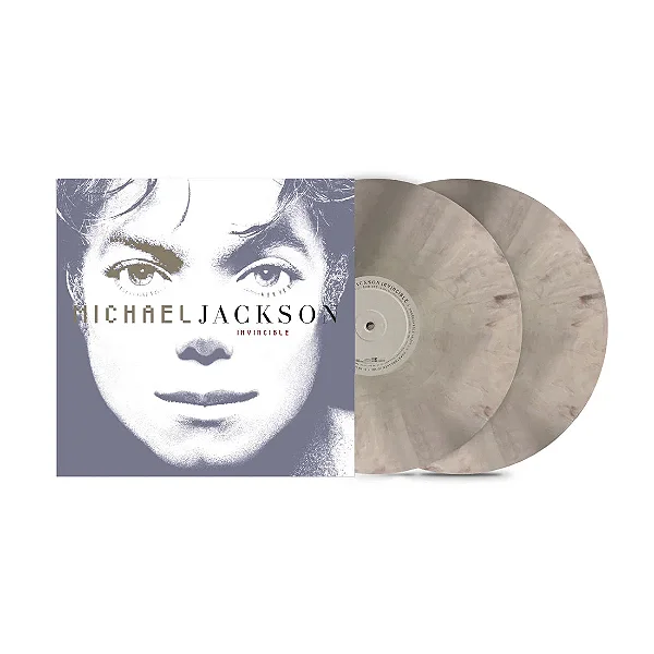 Michael Jackson – Invincible (National Album Day 2026 – Vinil Cinza Pedra Marmorizado) – LP Duplo