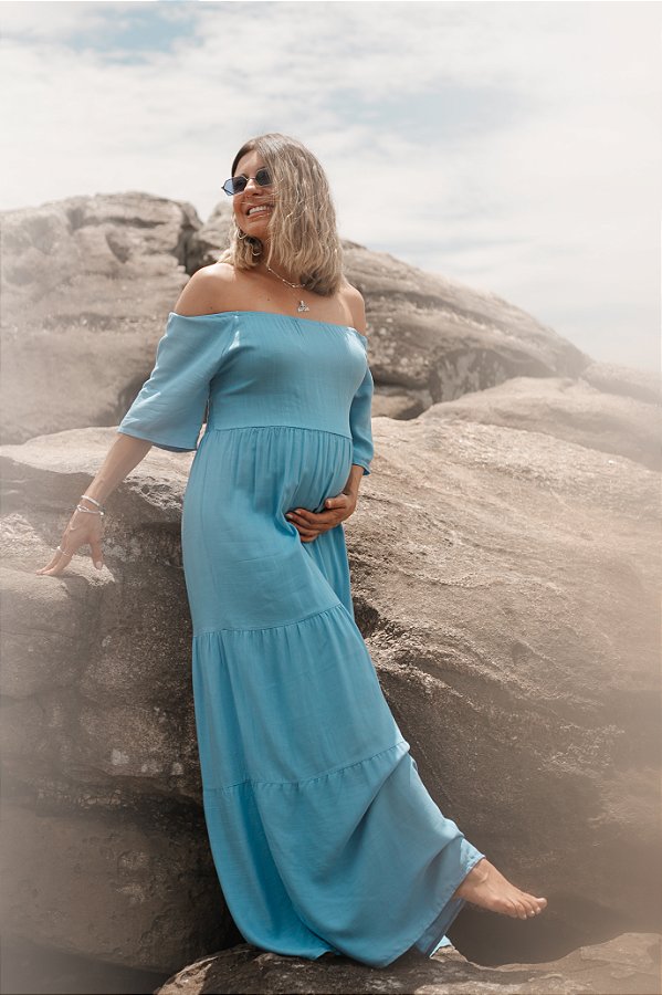 VESTIDO LONGO DAFNE - LASTEX