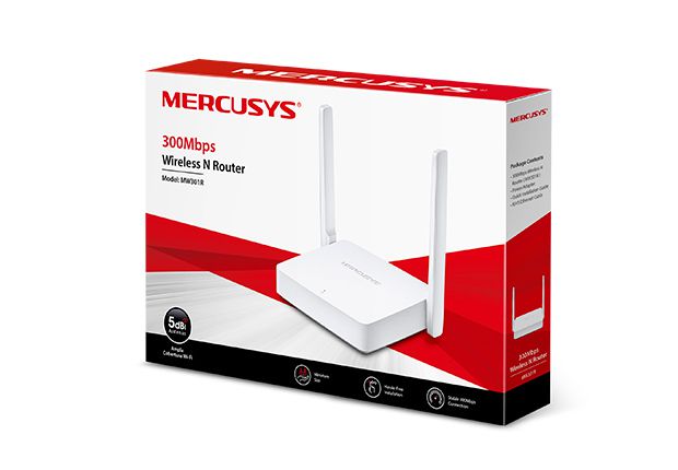 ROTEADOR WIRELESS N 300MBPS MERCUSYS MW301R FD
