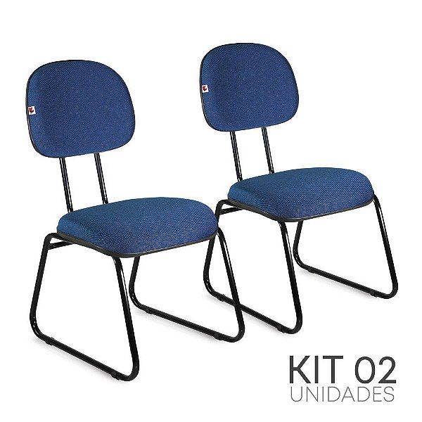 Cadeira Secretária Pé Sky Kit 02 Tecido