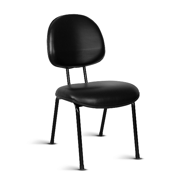 Cadeira Ágata Executiva Pé Palito L Duplo Courvin Preto