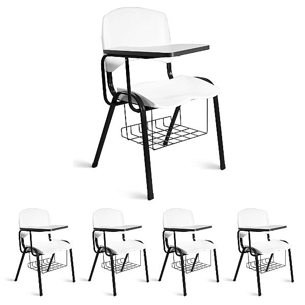 Cadeira Lara Plástica Universitária Kit 05 A/E